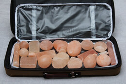 Masseren met Himalaya zoutstenen