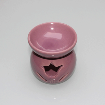 Aromabrander 7x7cm - oud roze/paars