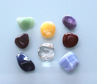 Chakra oplegstenen - 8 stuks