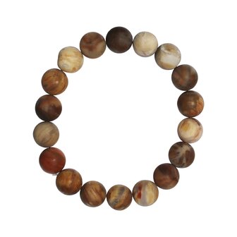 Versteend hout armband 10 mm