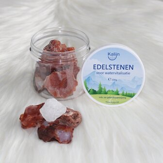 Carneool & bergkristal 200 gr