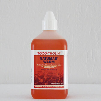 Natumas massage olie - Warm 500 ml