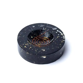 Orgoniet bol Toermalijn met houder