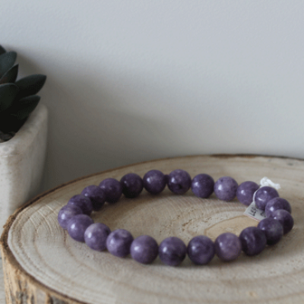 Lepidoliet armband - 8mm