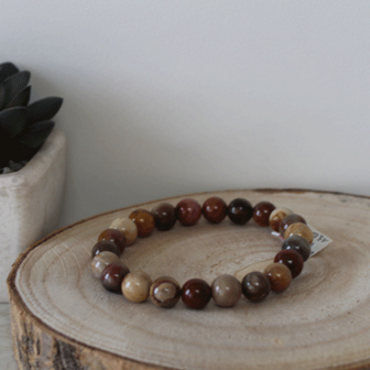 armband versteend hout