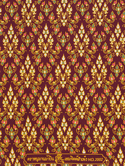 thaise doek maroon voor massagetafel