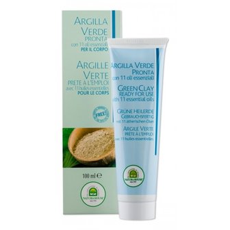 groene klei + etherische olien