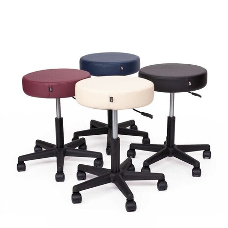 Ronde kruk blauw