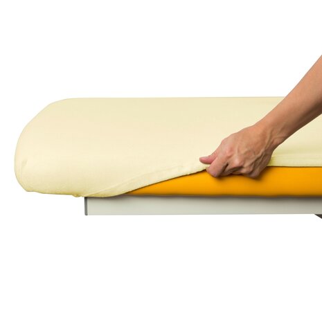hoeslaken massagetafel creme