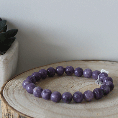 Lepidoliet armband - 8mm