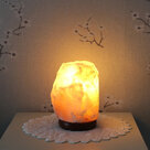 zoutlamp met verlichting