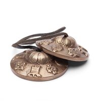 Tibetaanse cimbalen met ornament