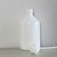Leeg flesje wit - pomp 500 ml