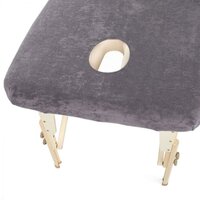 Hoeslaken grijs met uitsparing 