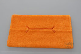 Gastendoek oranje - neusuitsparing laatste stuks