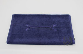 Gastendoek blauw met neusuitsparing