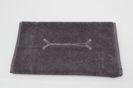 Gastendoek zwart met neusuitsparing