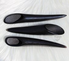 Guasha schraper zwarte buffelhoorn