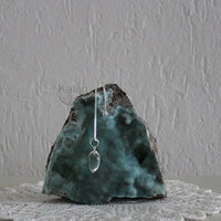 Pendel bergkristal druppelvorm 2,5 cm