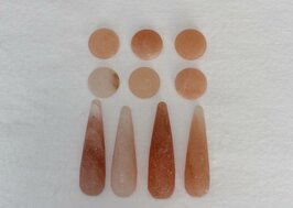 Zoutsteen massage gezichtsset