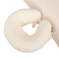 Flanellen hoes gezichtskussen crème