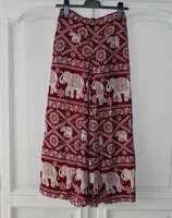 Thaise wrap pant olifant bordeaux