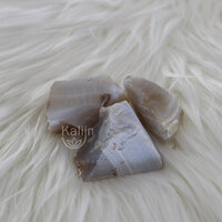 Blauwe Agaat steen ruw