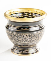 Rookschaaltje messing 5,5 cm - Ø 6 cm