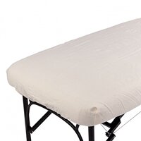 Flanel hoeslaken - creme